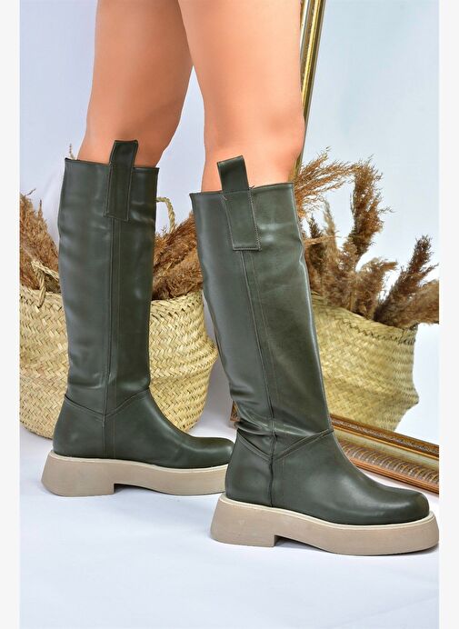 Haki Günlük Kadın Çizme L610130409 - Görsel 2