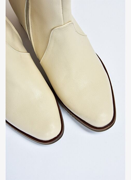 Krem Günlük Kadın Çizme A654252709 - Görsel 9