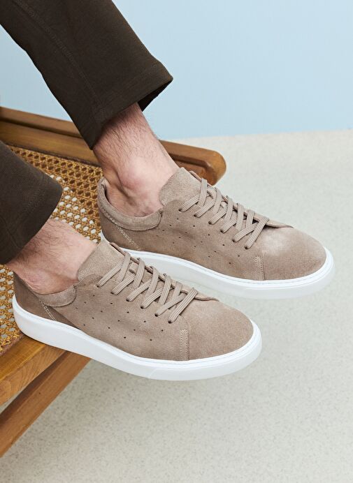 Ziya, Erkek Hakiki Deri Sneaker 1511026Z8952 Kum - Görsel 7