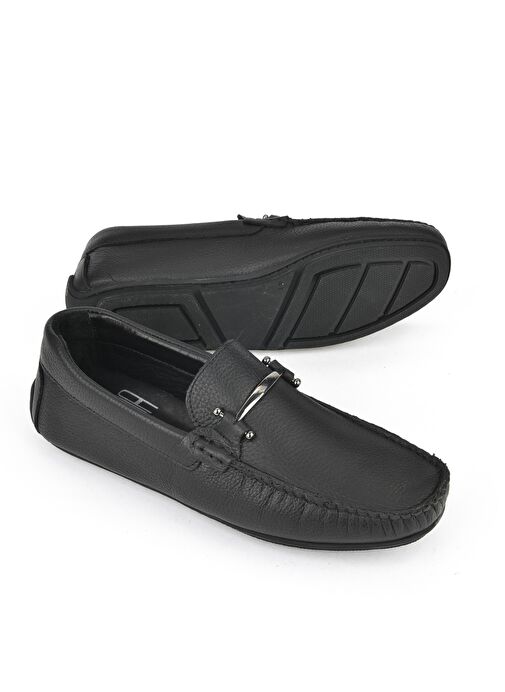 Ziya, Erkek Hakiki Deri Ayakkabı 1511007ZB02 Siyah - Görsel 9