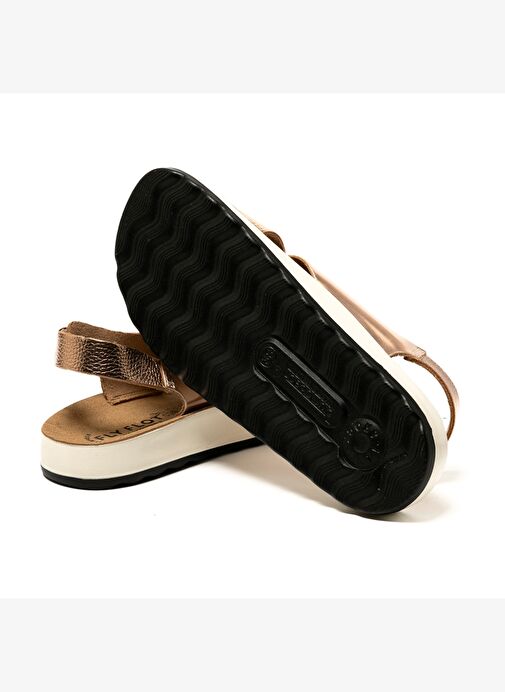 T4 429 FE Kadın Sneaker ( Günlük) 77 G61 ZC Fly Flot Sandal 6488-Dark Gold - Görsel 7