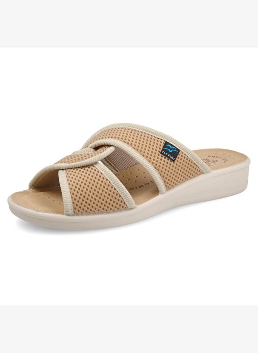 Kadın Terlik 83 G93FE Fly Flot Slipper 6009- Beige - Görsel 5