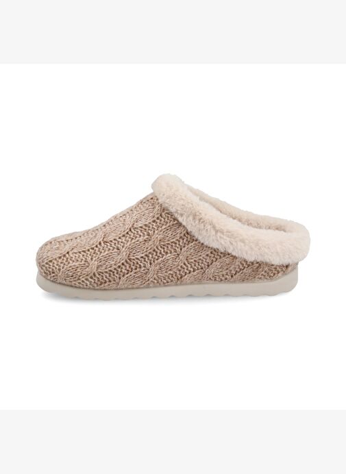Kadın Terlik/ Panduf ( Ev ) B3 W64 UZ Fly Flot CLOTH WOMAN SLIPPER 6009-Beige - Görsel 5