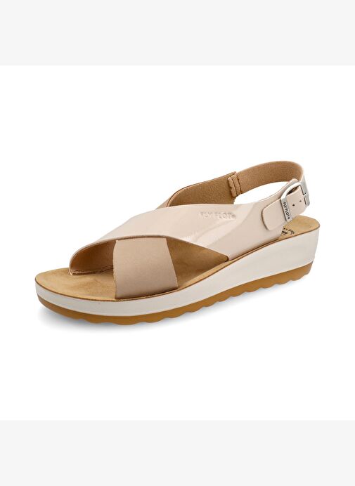 Kadın Sandalet 42 G61 3C Fly Flot Sandal TRENDY 6309-Beige - Görsel 2