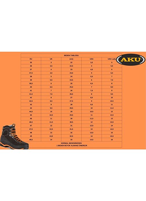 Aku Bellamont III Suede Goretex Vibram Ayakkabı A504.3039 - Görsel 7