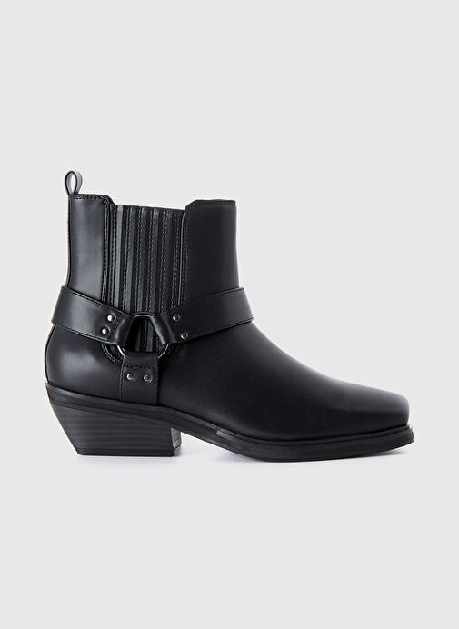 United Colors Of Benetton United Colors Of Benetton Kadın Siyah %100 Sentetik Bilek Detaylı Hafif Topuklu Bot Boyner'de! Siyah - 2. görsel