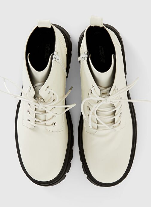 United Colors Of Benetton United Colors Of Benetton Kadın Beyaz Suni Deri Bot Boyner'de! Beyaz - 5. görsel