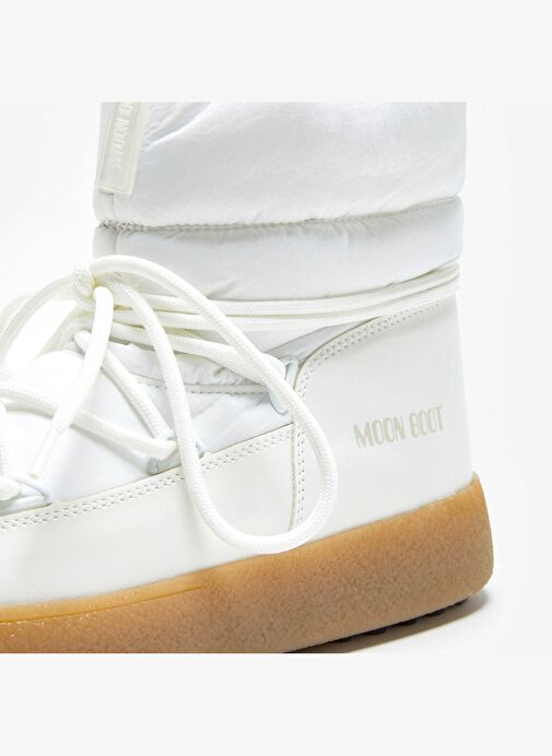 Kadın Bot (Kar) 24500800-002 Moon Boot Ltrack Low Nylon Wp White - Görsel 5