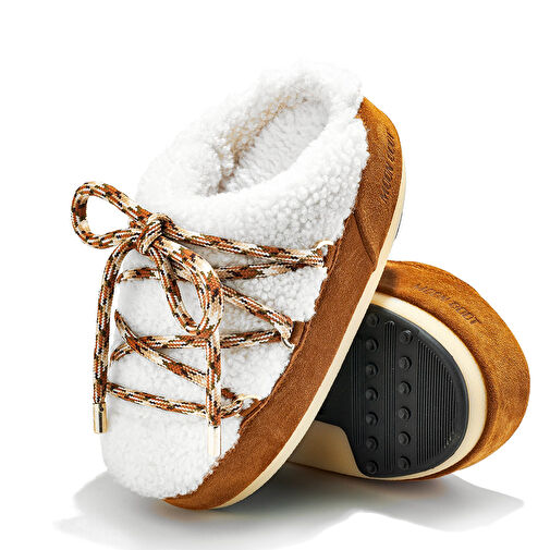 Kadın Bot (Kar) 80D1460240-MA03 Moon Boot Mule Shearling Whisky/Off White - Görsel 4