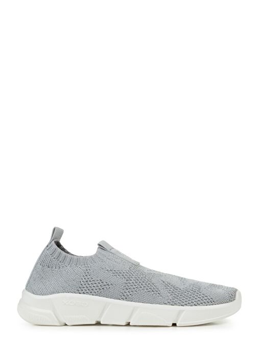 Geox Kız Çocuk Gri J Aril G. E - Shiny Knitt. Text Kumaş Sneaker J25DLE0007QC1007 - Görsel 2