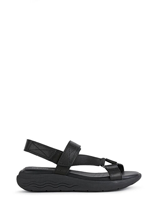 Geox Kadın Siyah Spherica Ec5w Düz Sandalet D25ADA00043C9999 - Görsel 2