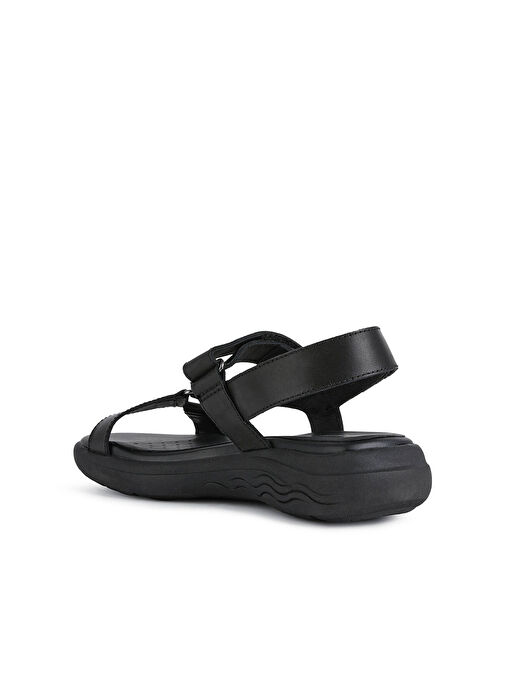 Geox Kadın Siyah Spherica Ec5w Düz Sandalet D25ADA00043C9999 - Görsel 3