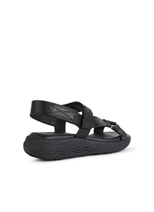 Geox Kadın Siyah Spherica Ec5w Düz Sandalet D25ADA00043C9999 - Görsel 5