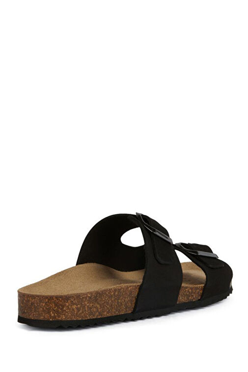 Geox Kadın Siyah D Brionia Nubuk Deri Terlik D35LSL00032C9999 - Görsel 5