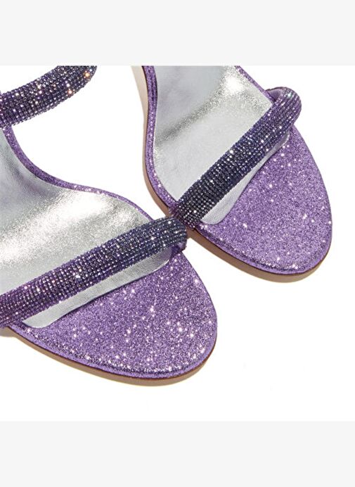 Taşlı Degrade Bant Topuklu Terlik - Görsel 3