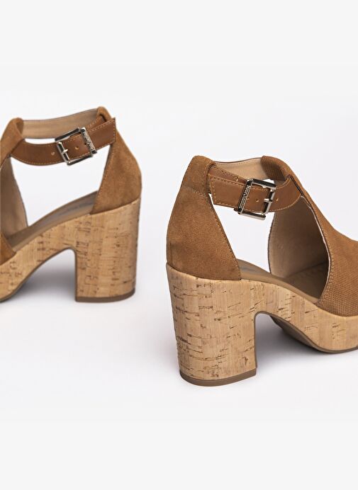 Kadın Topuklu Ayakkabı ( Günlük) E115820D NeroGiardini VELOUR HOLD COL.CUOIO PU.EURA P16617 326-Tabacco - Görsel 4