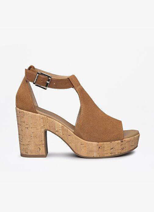 Kadın Topuklu Ayakkabı ( Günlük) E115820D NeroGiardini VELOUR HOLD COL.CUOIO PU.EURA P16617 326-Tabacco - Görsel 2