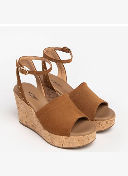Kadın Sandalet E307663D NeroGiardini VELOUR PU.MUSA 8901P RICOPE 326-Tabacco - Görsel 3
