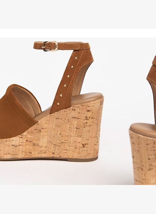 Kadın Sandalet E307663D NeroGiardini VELOUR PU.MUSA 8901P RICOPE 326-Tabacco - Görsel 5