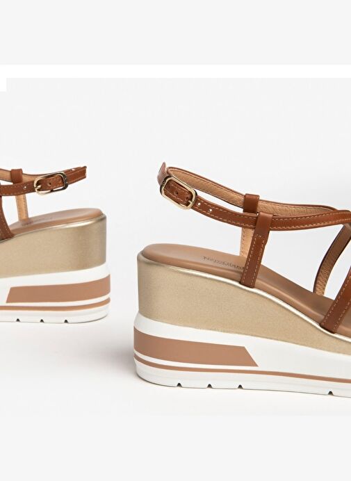 Kadın Sandalet E307701D NeroGiardini ARMENIA SKIPPER MILK POLI.PEROSA 42695 BI329-Cognac - Görsel 5