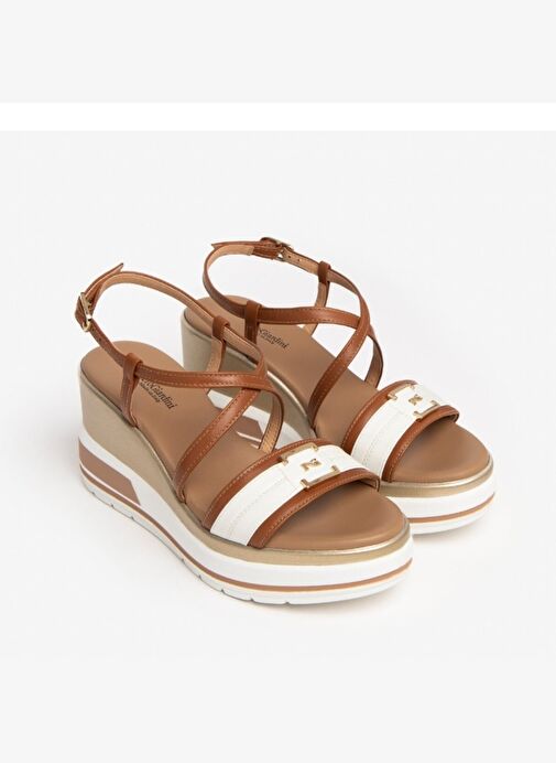 Kadın Sandalet E307701D NeroGiardini ARMENIA SKIPPER MILK POLI.PEROSA 42695 BI329-Cognac - Görsel 3