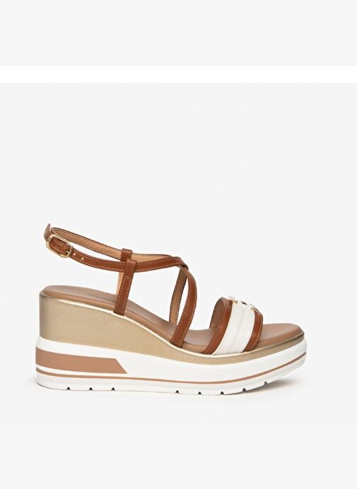 Kadın Sandalet E307701D NeroGiardini ARMENIA SKIPPER MILK POLI.PEROSA 42695 BI329-Cognac - Görsel 2