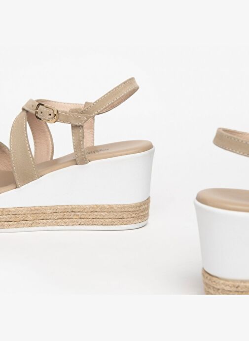 Kadın Sandalet E307710D NeroGiardini ROCK FLAT VELOUR SABBIA PU.MONOD.ARZANA P169 415-Platino - Görsel 5