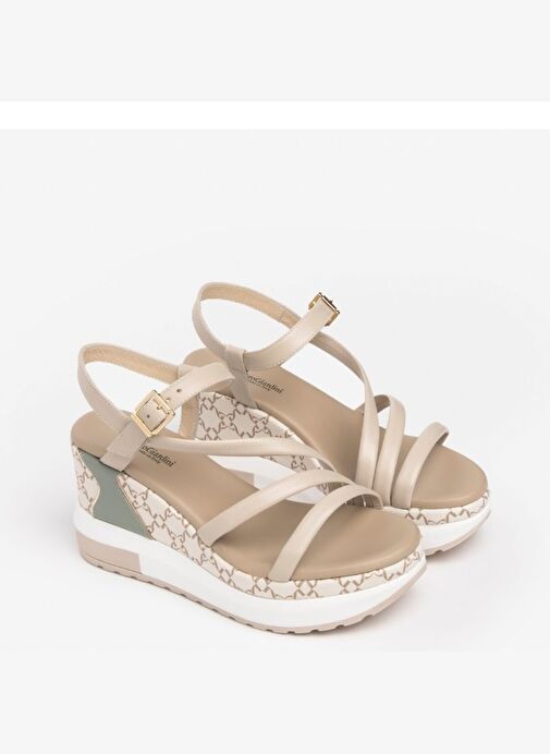 Kadın Sandalet E307758D NeroGiardini NAPPA PANDORA POLI.MILENA 7854 ZEP TR MILENA7854 BEI 702-Ivory - Görsel 3