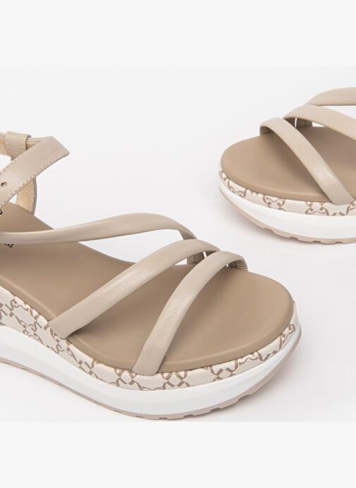 Kadın Sandalet E307758D NeroGiardini NAPPA PANDORA POLI.MILENA 7854 ZEP TR MILENA7854 BEI 702-Ivory - Görsel 4