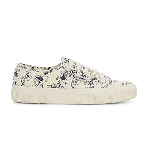 Superga 2750 Sketched Flowers Kadın Günlük Ayakkabı S6122NW-AE7-SP Bej - Görsel 2