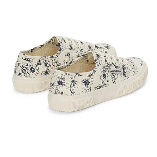 Superga 2750 Sketched Flowers Kadın Günlük Ayakkabı S6122NW-AE7-SP Bej - Görsel 4
