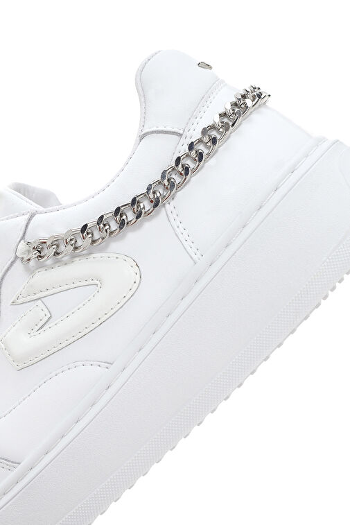 Alberto Guardiani Beyaz Kadın Deri Sneaker G03G100011 - Görsel 8