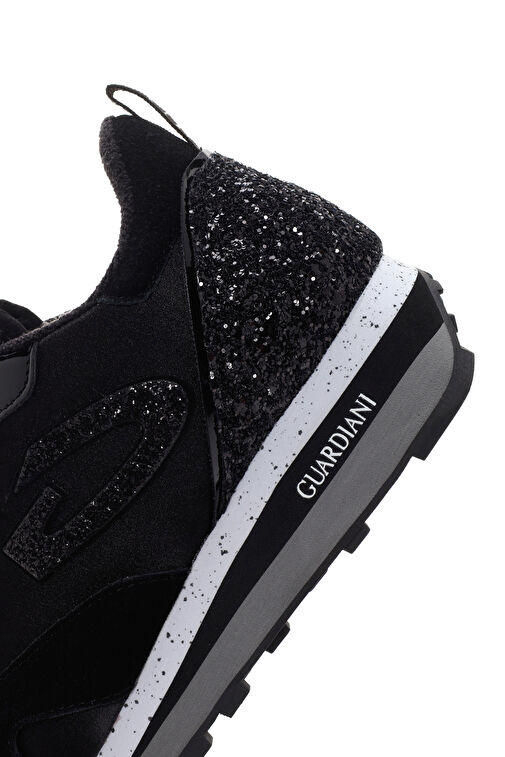 Alberto Guardiani Kadın Siyah Wen Kalın Tabanlı Taşlı Sneaker G03G100007 - Görsel 8