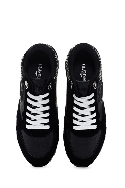 Alberto Guardiani Kadın Siyah Wen Deri Kalın Tabanlı Sneaker G03G100013 - Görsel 7