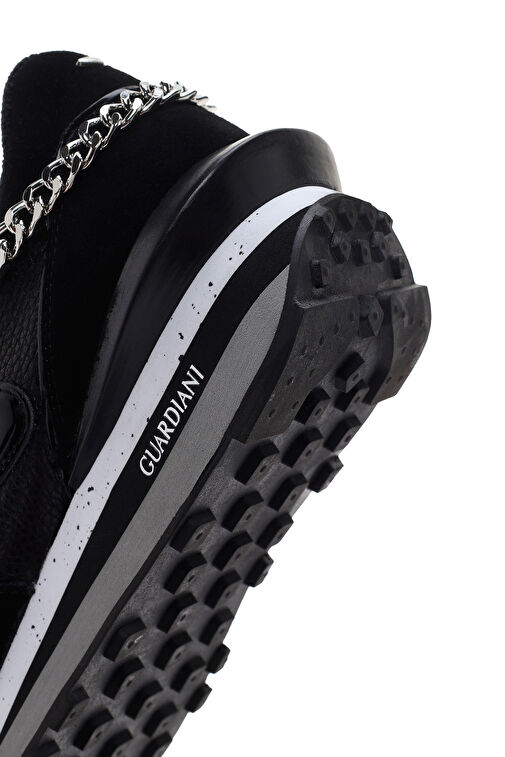 Alberto Guardiani Kadın Siyah Wen Deri Kalın Tabanlı Sneaker G03G100013 - Görsel 9