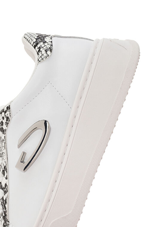 Alberto Guardiani Beyaz Kadın Deri Sneaker G03G100017 - Görsel 9