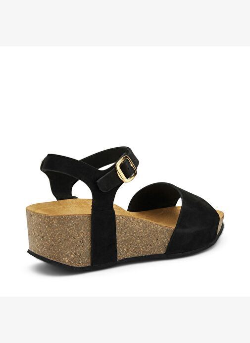 Kadın Sandalet 59F9 Frau NABUK-S Nero - Görsel 4