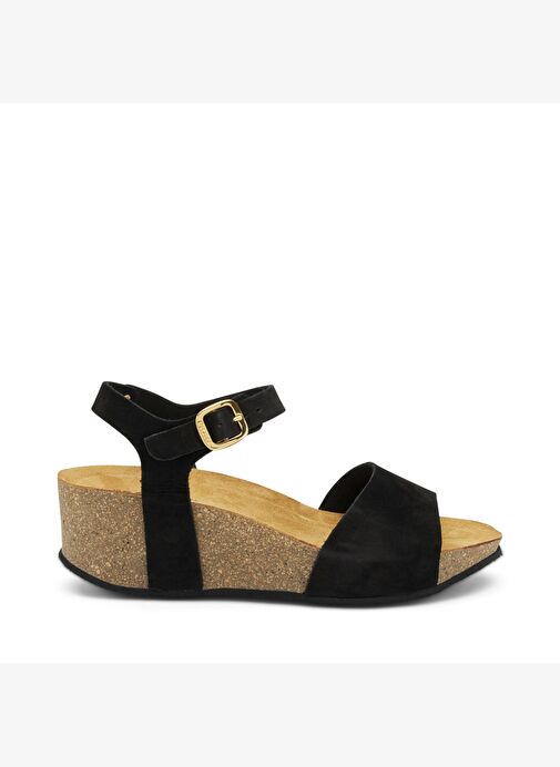 Kadın Sandalet 59F9 Frau NABUK-S Nero - Görsel 2