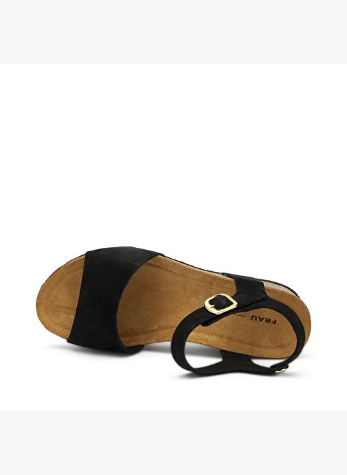 Kadın Sandalet 59F9 Frau NABUK-S Nero - Görsel 5