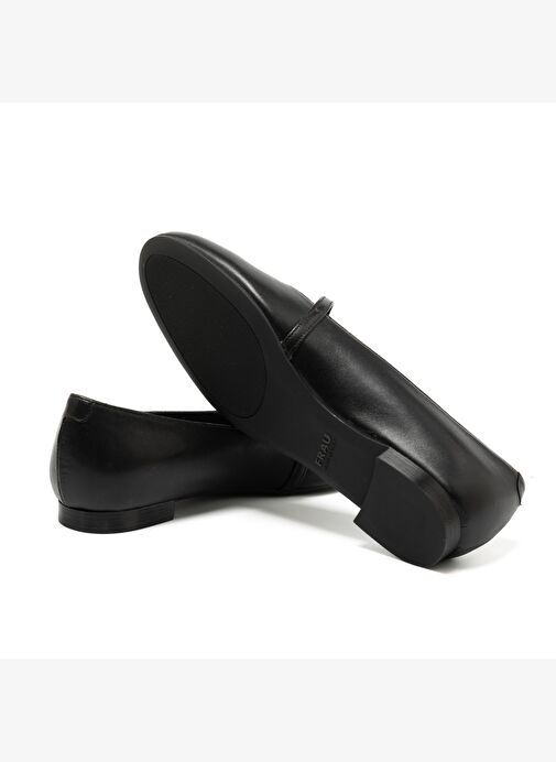 Kadın Babet 70P5 Frau Leather Ballet Flats With Strap - Görsel 6