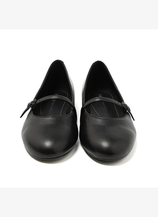 Kadın Babet 70P5 Frau Leather Ballet Flats With Strap - Görsel 7