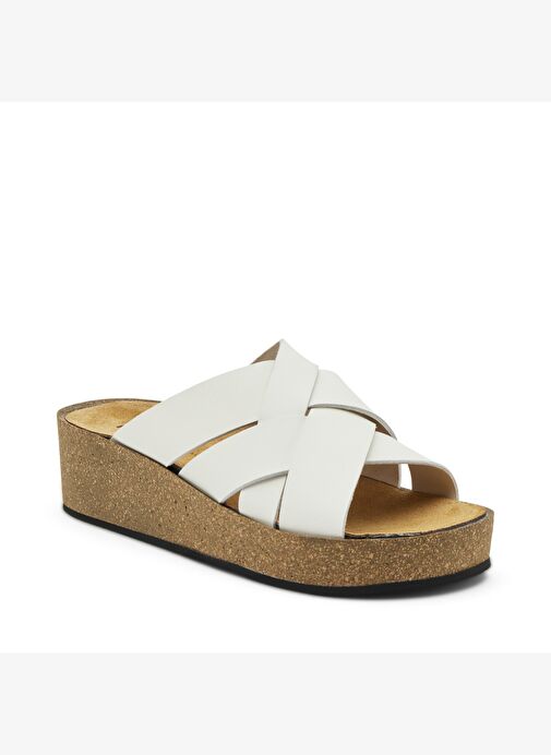 Kadın Terlik 60M0 Frau LONDON-S OFF White - Görsel 3