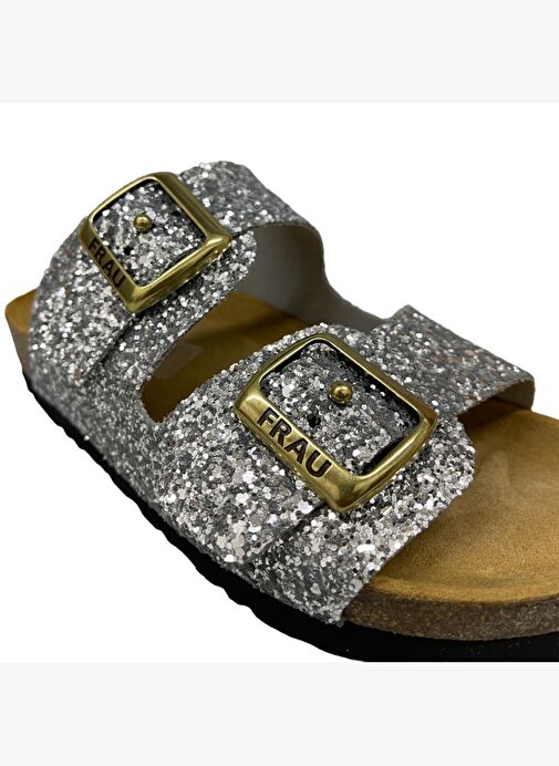 Kadın Terlik 58V8 Frau GLITTER-S Argento - Görsel 6
