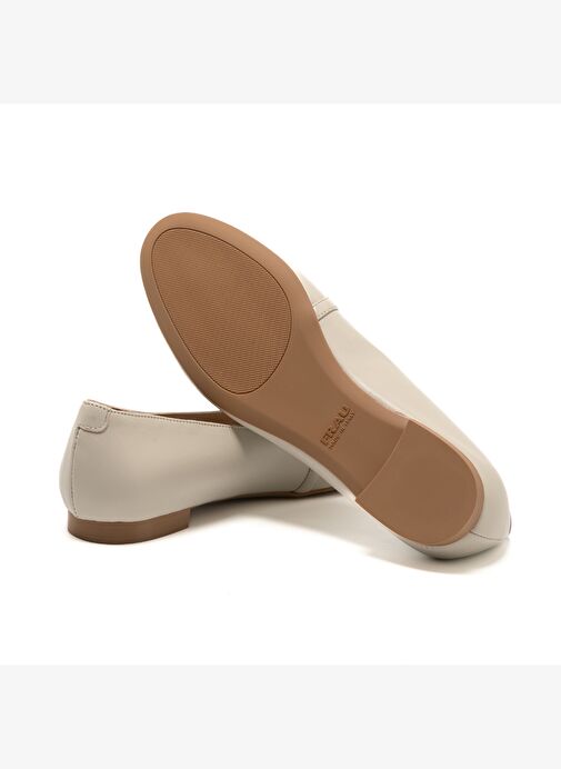 Kadın Babet 70P5 Frau Leather Ballet Flats With Strap - Görsel 6