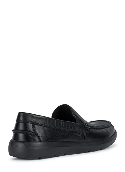 Geox Erkek Siyah Leitan Deri Casual Loafer U043QE00085C9999 - Görsel 3