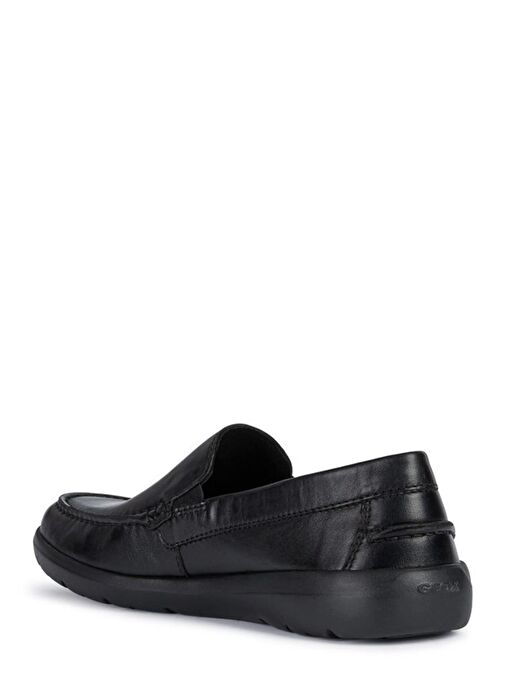 Geox Erkek Siyah Leitan Deri Casual Loafer U043QE00085C9999 - Görsel 6