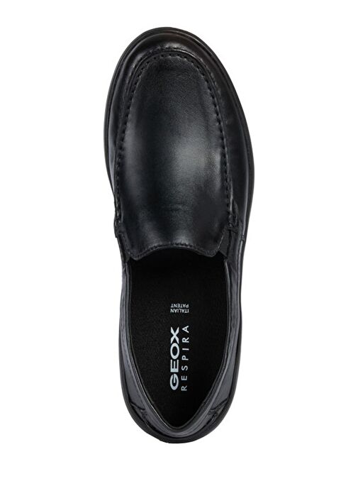 Geox Erkek Siyah Leitan Deri Casual Loafer U043QE00085C9999 - Görsel 7