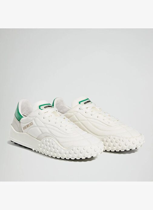 Erkek Sneaker ( Günlük) 27116/CP B BKKU Bikkembergs 64039996 Nappa White/Nappa Green - Görsel 3