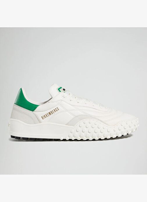 Erkek Sneaker ( Günlük) 27116/CP B BKKU Bikkembergs 64039996 Nappa White/Nappa Green - Görsel 2