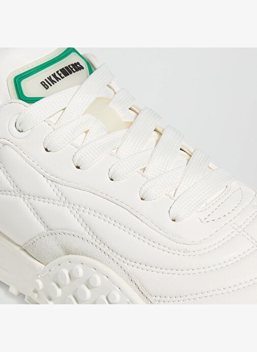 Erkek Sneaker ( Günlük) 27116/CP B BKKU Bikkembergs 64039996 Nappa White/Nappa Green - Görsel 4